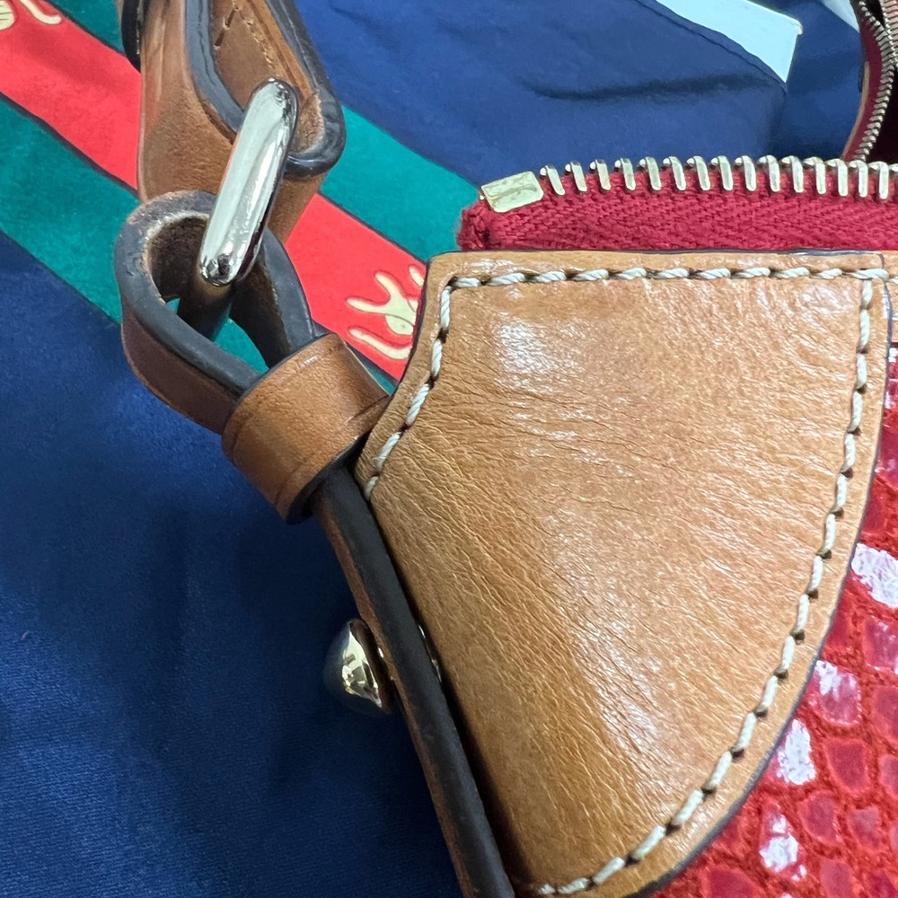 Dooney & Bourke Red Python Shoulder Bag - image 4